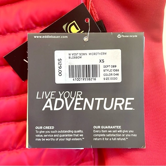 NWT EDDIE BAUER STORM DOWN VEST - Picture 8 of 8